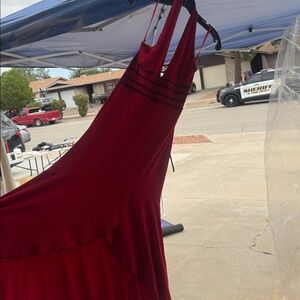 Lily Red Backless Dress